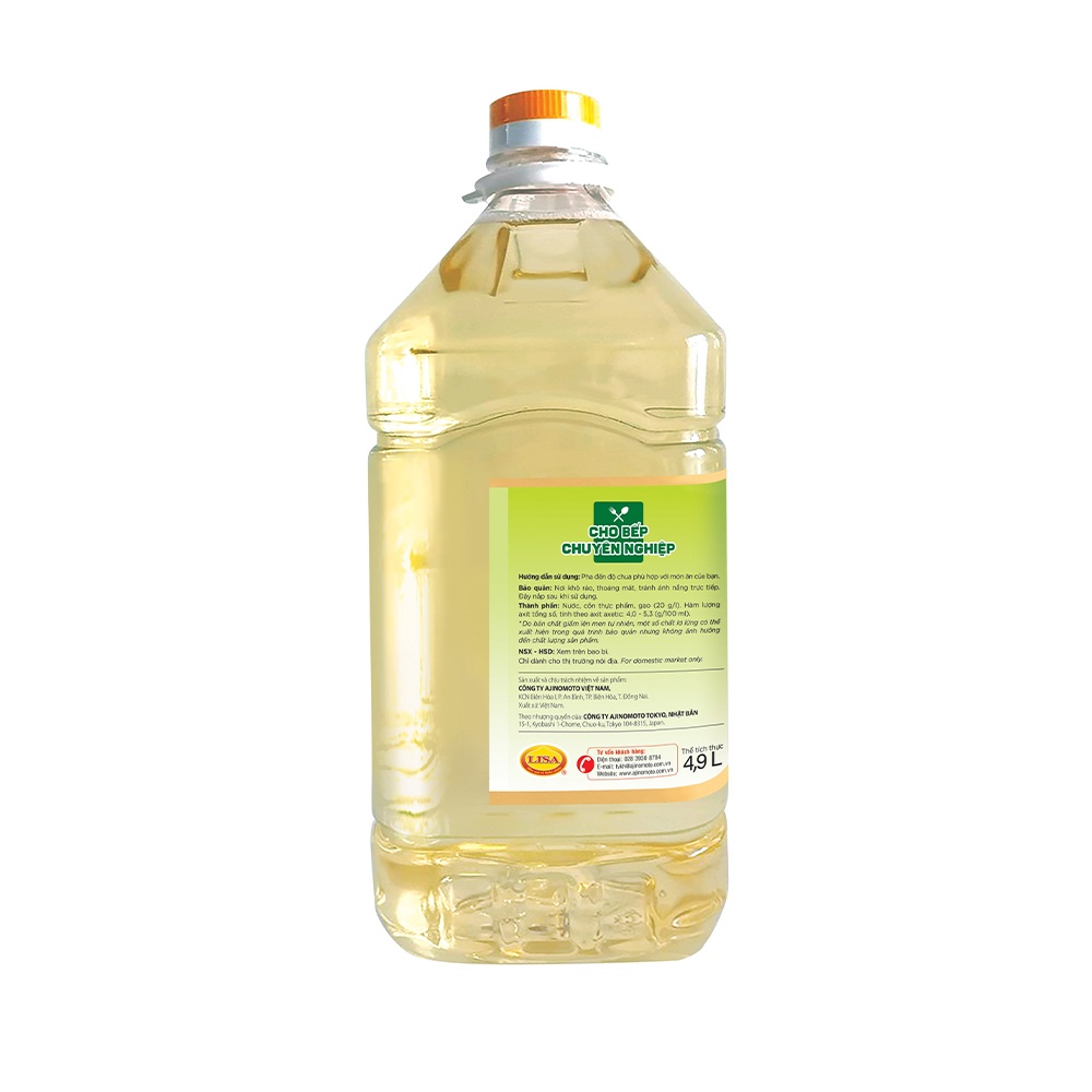 Ảnh Giấm Gạo Lên Men "Ajinomoto" 4.9l/Chai 3