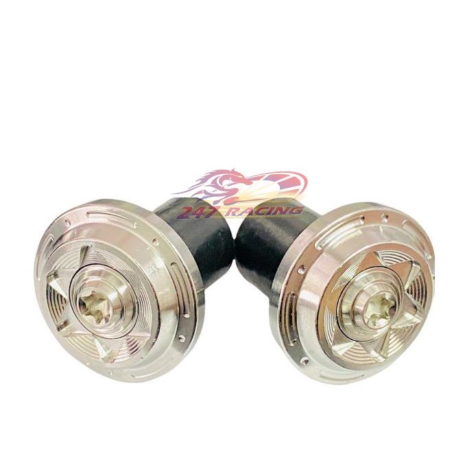 Gù tay lái Salaya mẫu THÁI đầu SAO Inox 304 gắn mọi loại xe máy Hàng chất Lượng bền Đẹp