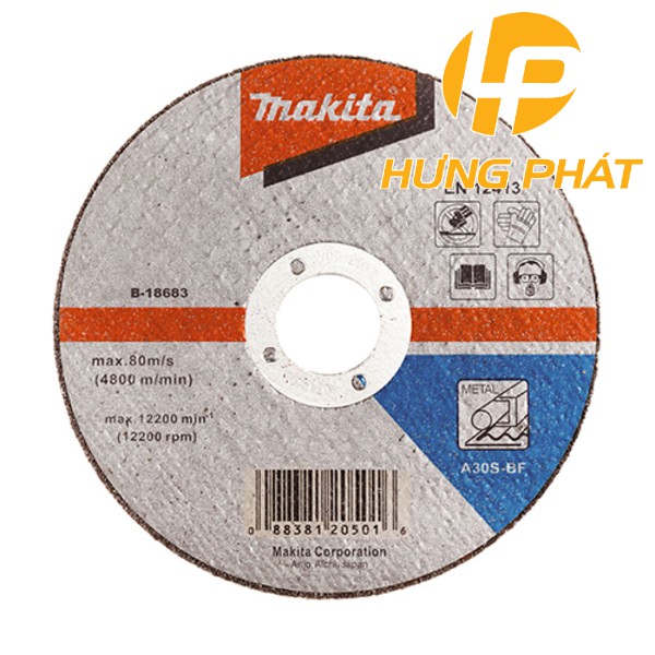Đá cắt sắt Makita D-18683 (180mmx2.5mmx22.23) | Thiết bị Hưng Phát ...