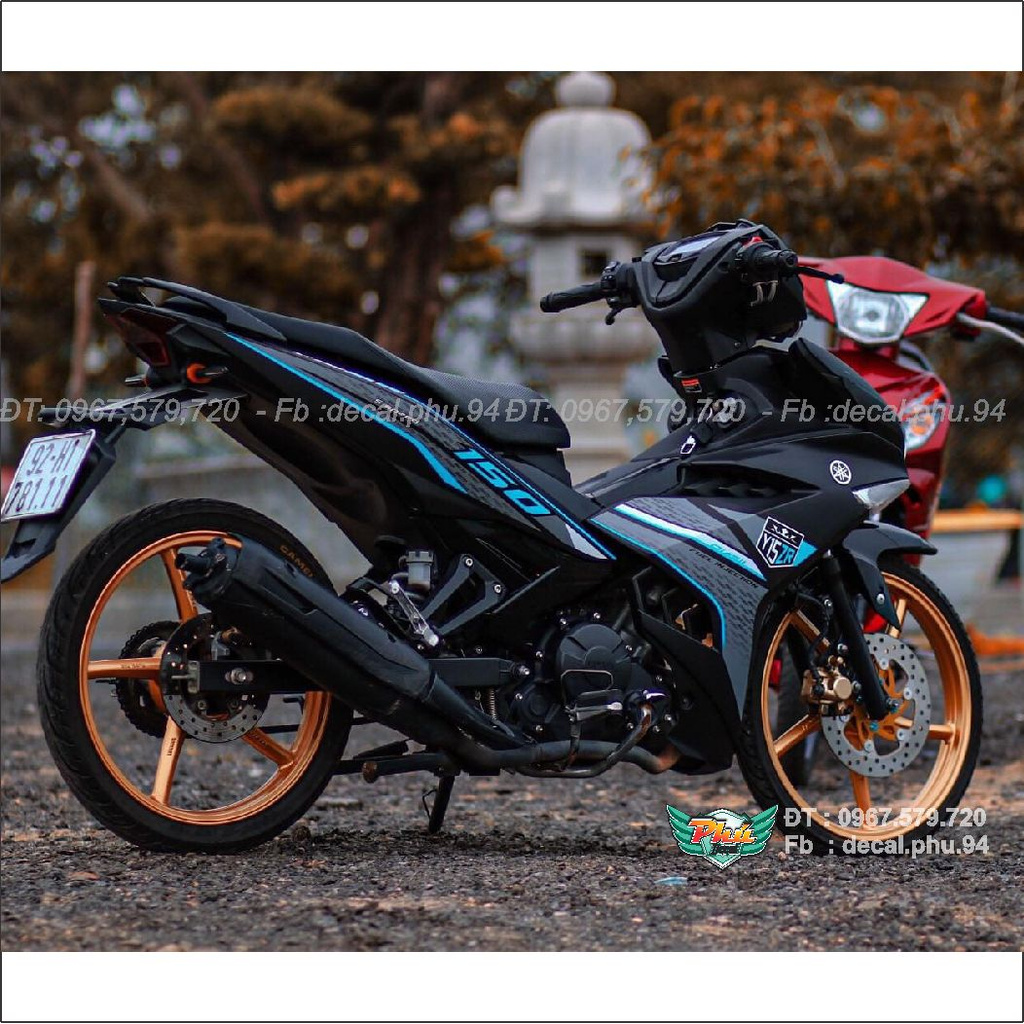 Tem Rời Exciter 150 Y15Zr Xanh Đen Nhám (F) | Shopee Việt Nam