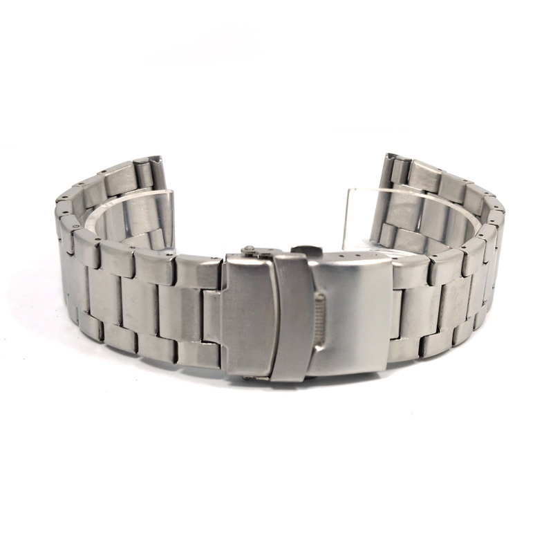 Diver Thép Không Gỉ Dây Đeo Đồng Hồ 20 Mm 22 Mm Ba Hạt Flat End Lặn Đồng Hồ Vòng Tay Cho Nam Nữ Dây Đeo Đồng Hồ Kim Loại Dây Đeo Tay