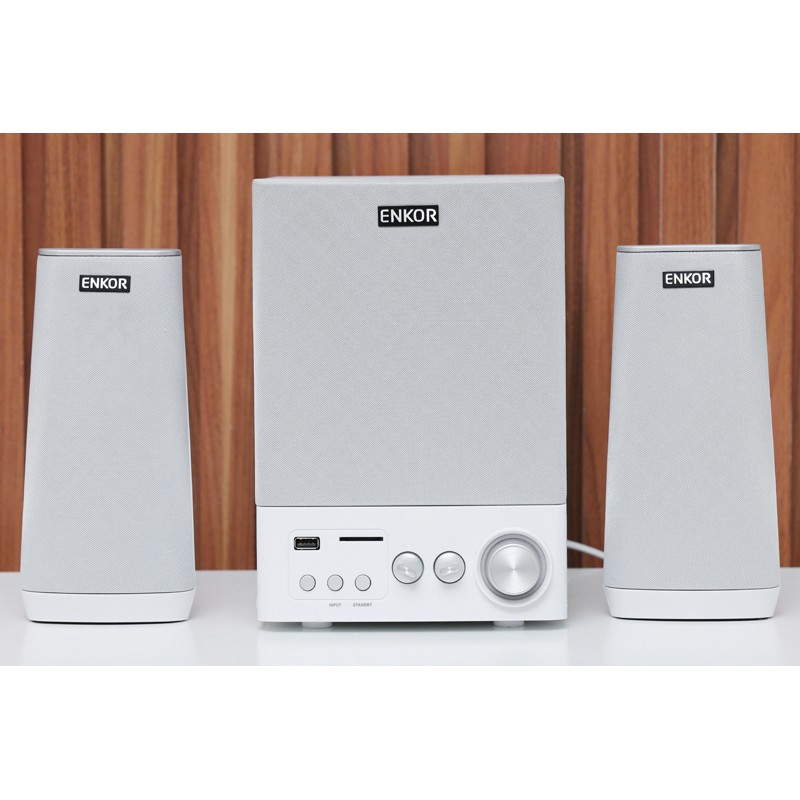 Loa vi tính 2.1 Enkor E900 Bạc | Shopee Việt Nam