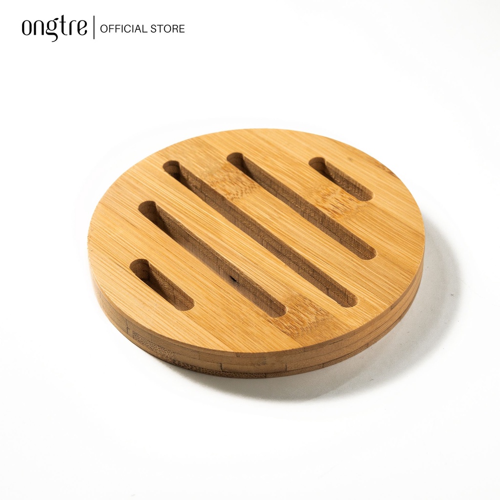 Đế Lót Nồi Tre ONGTRE Cao Cấp, Tấm Lót Nồi Cách Nhiệt, Chống Nóng, Decor Bàn Ăn, Nhà Bếp