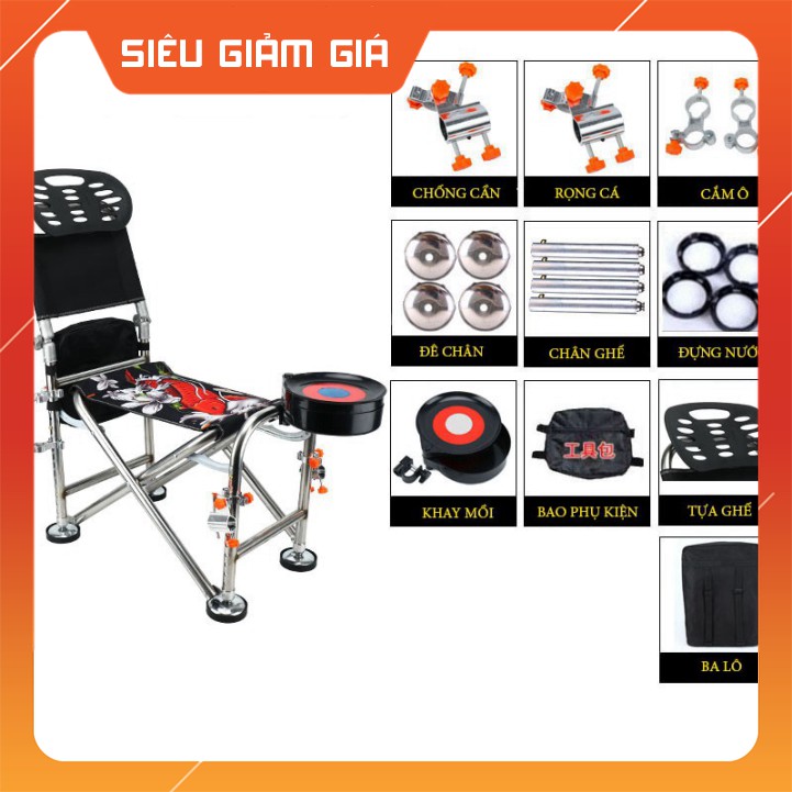 Combo] Ghế Câu Đài Ghế Câu Cá Địa Hình Full Phụ Kiện - Đồ Câu Ngọc Hải [Giá  Rẻ] | Shopee Việt Nam