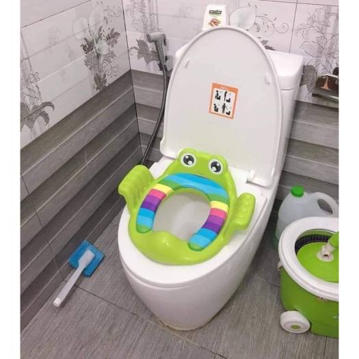 THU NHỎ BỒN CẦU CÓ TAY VỊN VÀ ĐỆM LÓT CHO BÉ- Bệ Lót Thu Nhỏ Bồn Cầu Có Tay Vịn Đệm Lót Cho Bé An Toàn, Tháo Lắp Dễ Dàng
