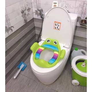 THU NHỎ BỒN CẦU CÓ TAY VỊN VÀ ĐỆM LÓT CHO BÉ- Bệ Lót Thu Nhỏ Bồn Cầu Có Tay Vịn Đệm Lót Cho Bé An Toàn, Tháo Lắp Dễ Dàng