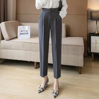 Phù Hợp Với Quần Nữ Mùa Hè Drap Ôm Hơn Nhìn Đến Mắt Cá Chân Quần Thuốc Lá Phong Cách Mới Mùa Xuân Cao Cấp Thẳng Rời Hậu Cung Quần