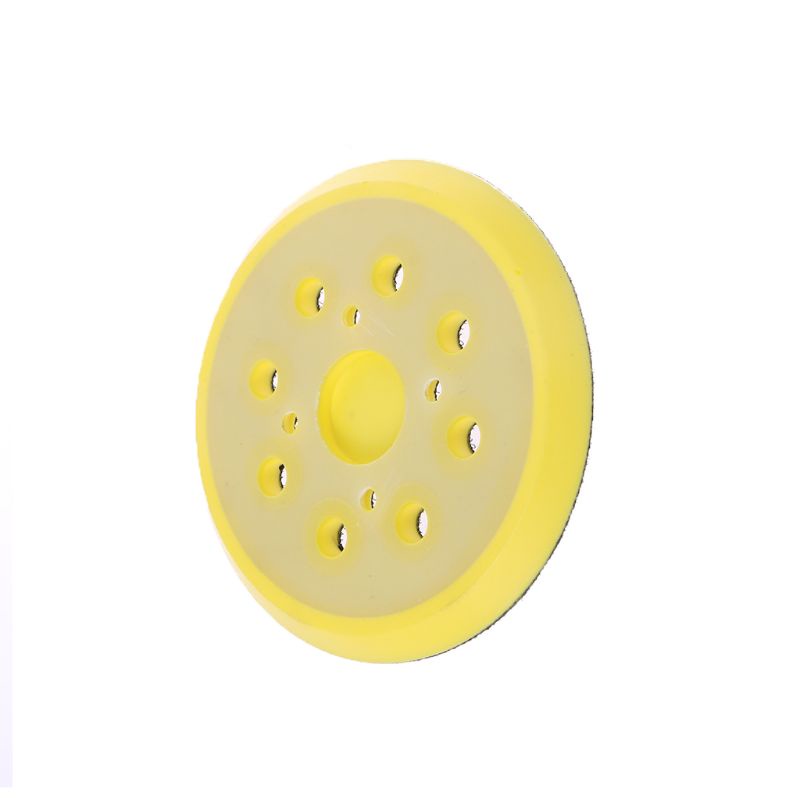 Tấm Đệm Chà Nhám 5 Inch 125 MM 8 Lỗ Kèm 4 Móc Chuyên Dụng Dành Cho Máy Mài