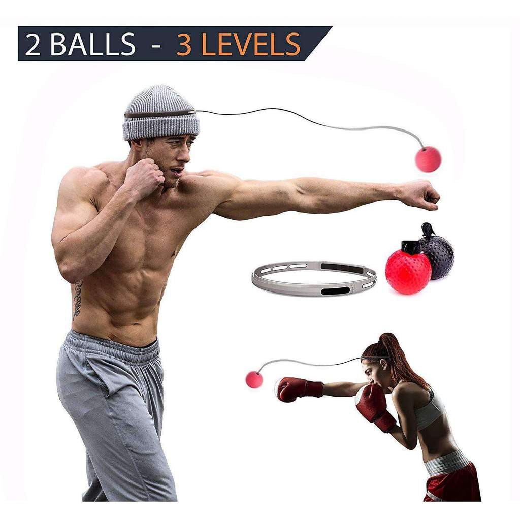 Ảnh Bóng Phản Xạ Tập Đấm Bốc Boxing Gym MuayThai Kickboxing Thể Thao  - Bóng Tập Phản Xạ Treo Đầu Cao Cấp Chính Hãng Amalife 2