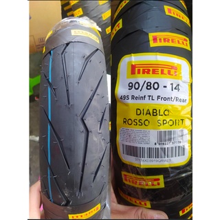 Lốp/vỏ xe Pirelli Rosso Sport cho AB125, Ab150 Vario 150 (hàng chuẩn) từ 80/90-14 đến 90/80-14 và 100/80-14