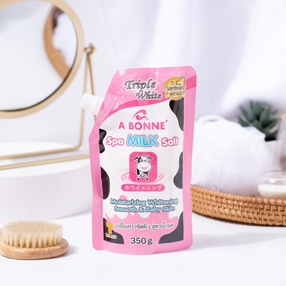 Ảnh Muối tắm sữa bò tẩy tế bào chết A Bonne Spa Thái Lan 350g làm sạch, loại bỏ tế bào chết, hỗ trợ làm trắng da 3