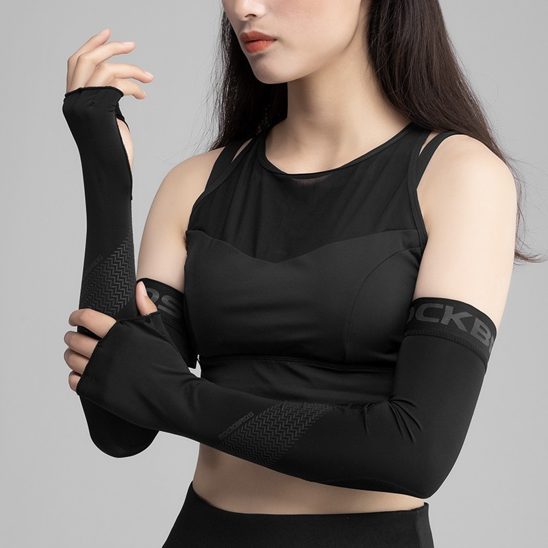 Tay áo bằng lụa băng ROCKBROS – UPF 50 Thoáng khí ngoài trời chống tia cực tím cho nam và nữ