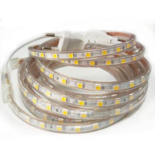 2026 Mới 5050 SMD Dải LED 220V Chống Thấm Nước 5M 10M Dải Đèn LED Cho Giáng Sinh Nhà Khách Sạn Xung Quanh Tủ Chiếu Sáng Trang Trí Tủ Quần Áo
