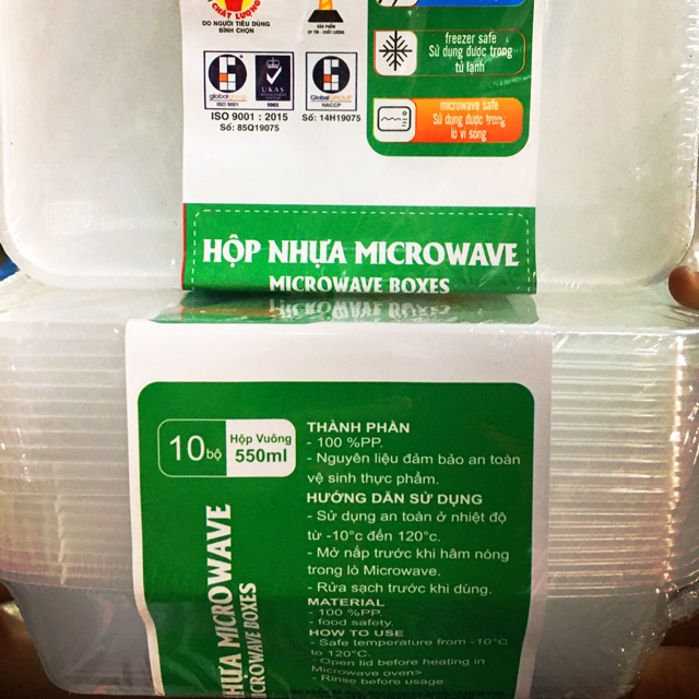 Hộp nhựa microware (1lốc 10hộp) | Shopee Việt Nam