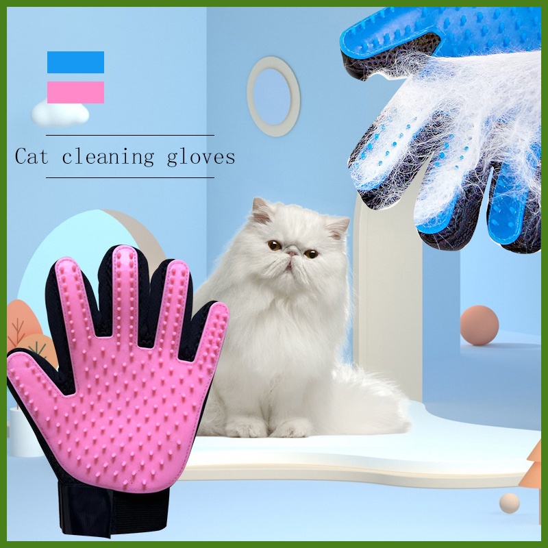 Tẩy lông Găng tay thú cưng Massage cho chó Chải lông Groomer Đồ dùng cho thú cưng Găng tay đi tắm