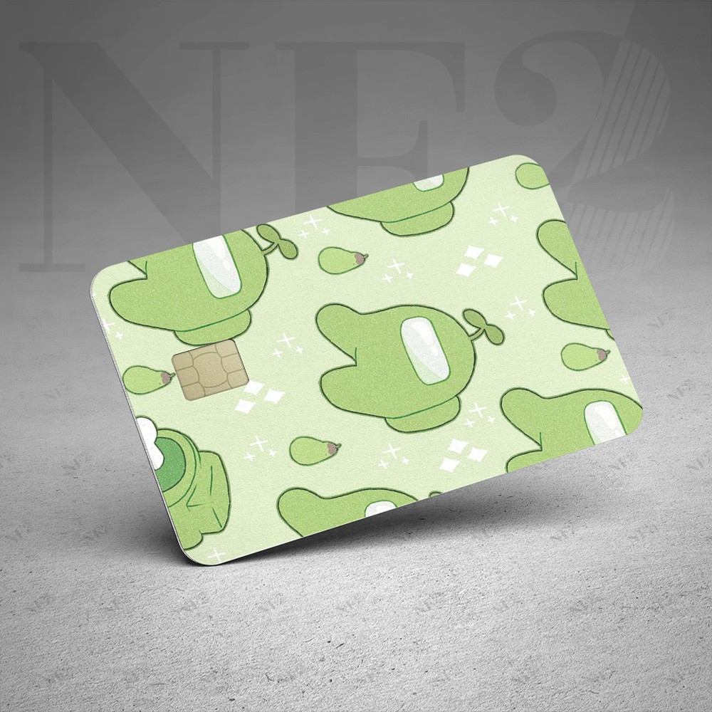 Miếng Dán Trang Trí COLORFUL AMONG US - Sticker Thẻ ATM (Thẻ Chung Cư, Thẻ Xe, Debit, Credit) NF2
