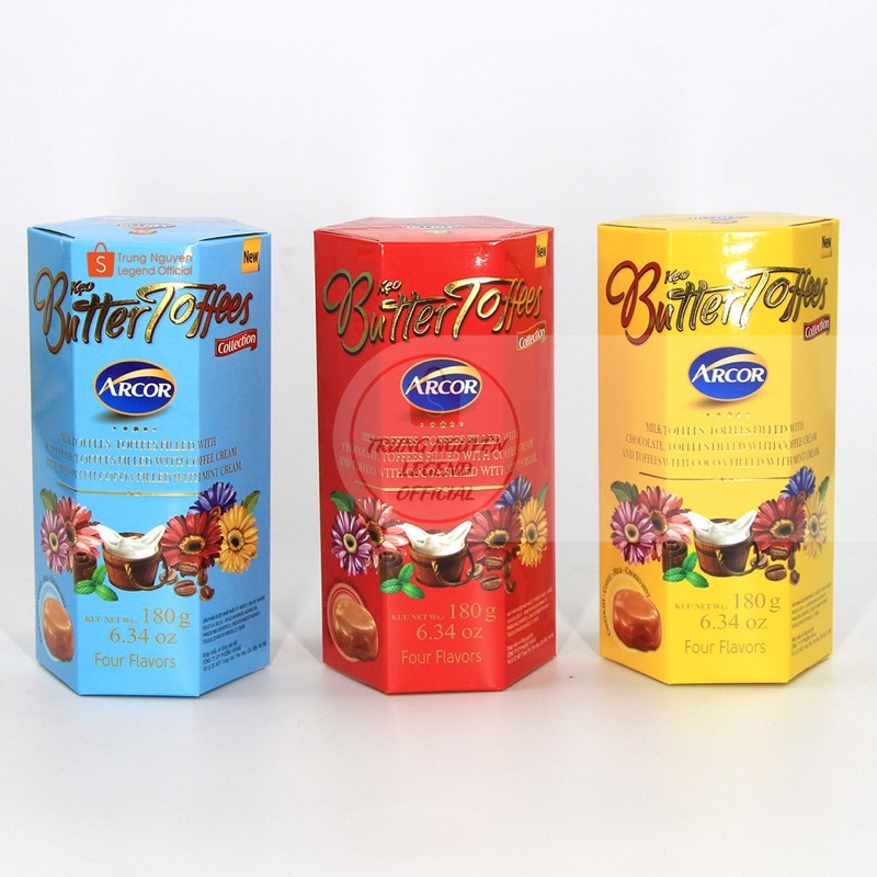 Kẹo Arcor Butter Toffees. Hộp Giấy 180g | Shopee Việt Nam