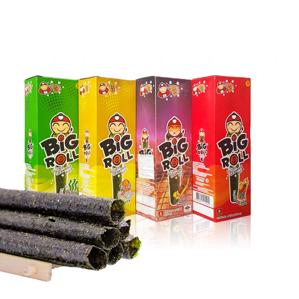 Hộp 6 gói Rong biển Thái Lan TaoKaeNoi BIG ROLL (3g) | Shopee Việt Nam