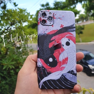 Tấm dán Skin FULL VIỀN Cá Koi Dành Cho 13prm , 12prm ,11prm ,x,xsm, 6p, 7p, 8p , xr - FukiShop