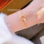 Vòng cổ titan không gỉ dây chuyền titan mạ vàng 18k đính đá zircon khắc số la mã phong cách hàn quốc