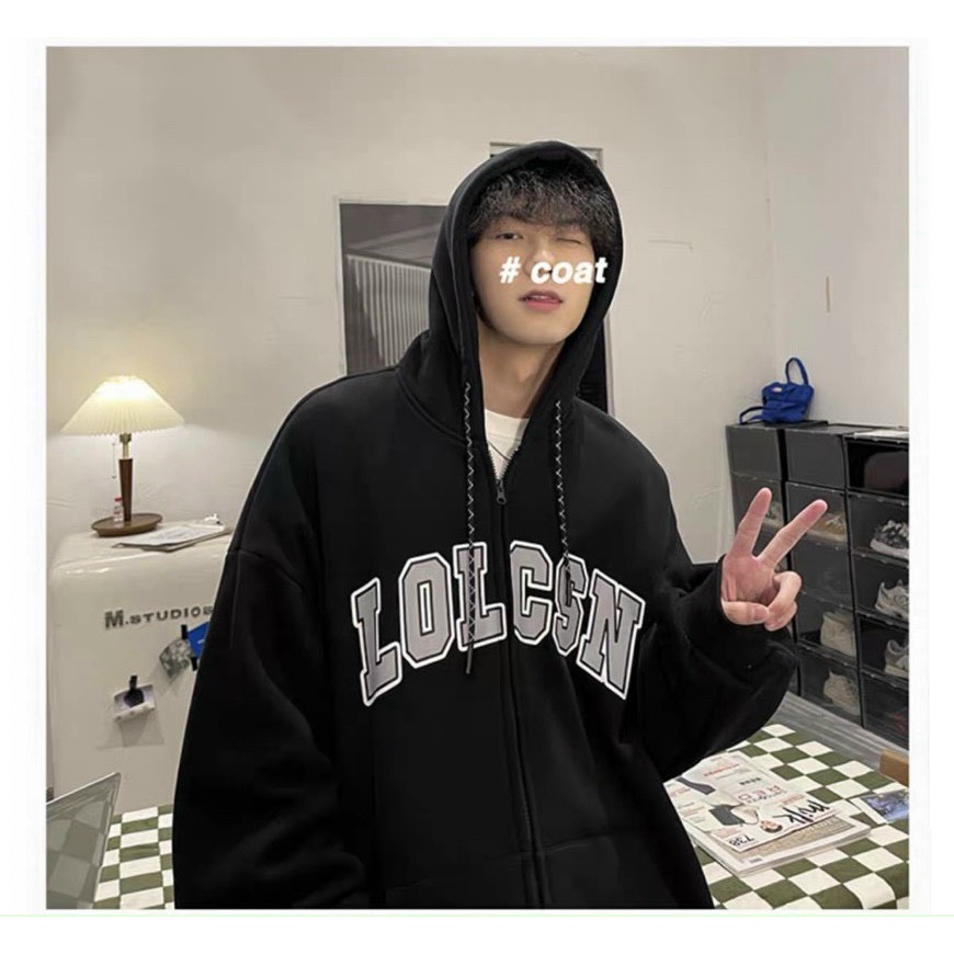 (HCM) ÁO KHOÁC NỈ HODDIES FORM RỘNG CÓ MŨ TRÙM ĐẦU - THỜI TRANG PHONG CÁCH HÀN QUỐC SIÊU HOT HIYU FASHION