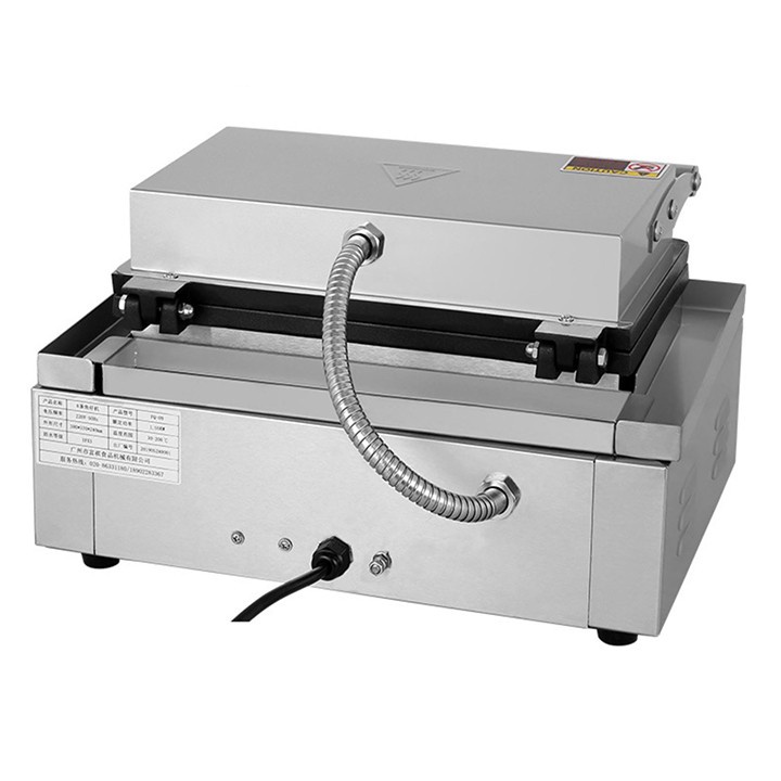 Máy làm bánh cá nhỏ công nghiệp 1650W gia nhiệt kép 2 mặt, chống dính teflon siêu bền