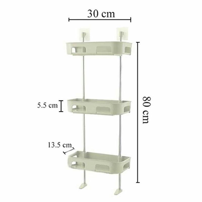 Kệ nhựa đa năng nhà tắm nhà vệ sinh 2,3 tầng kệ bồn cầu tiết kiệm không gian hít chân không gắn tường  aladanh-net-vn