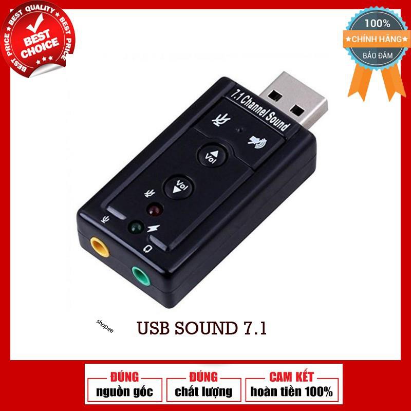 USB SOUND 7.1 tạo cổng Audio Và Microphone cho máy tính | Shopee Việt Nam