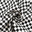 Woke Cotton Bandana Đen Trắng Ca Rô Tóc Quấn Sqaure Khăn Dây Đeo Tay