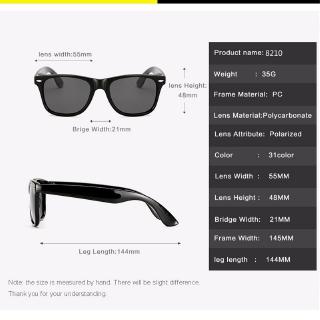 Kính Mát Phân Cực Vuông Unisex Retro Nam Nữ Thương Hiệu Nổi Tiếng Thiết Kế Thời Trang Lái Xe Câu Cá UV400 1