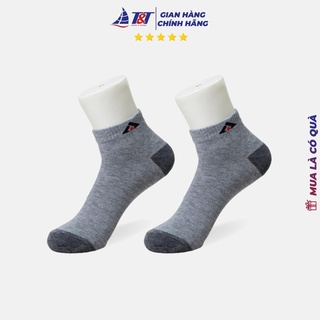 [Combo 10 Đôi] Tất Vớ Nam Cổ Ngắn T&T SOCKS Thêu Logo Trơn Basic Thoáng Khí Co Giãn Khử Mùi Hôi - NAM202