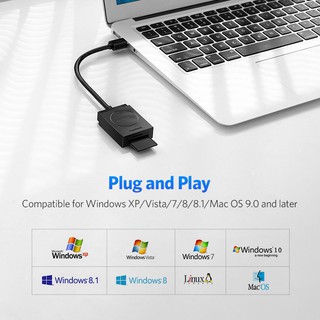 UGREEN Đầu đọc thẻ SD  USB 3.0 khe cắm kép