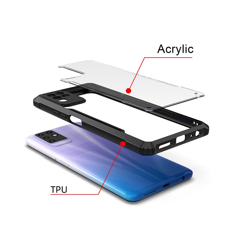 Ốp Điện Thoại Trong Suốt Có Túi Khí Chống Sốc Cho OPPO Realme 8 Pro 4G 8S 5G C35 C21 C20 Narzo 50A Prime
