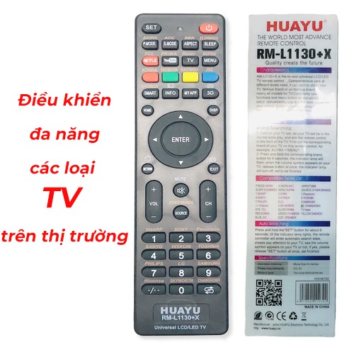 Điều khiển TV đa năng dùng cho cả các đời TV thường và TV Smart ...