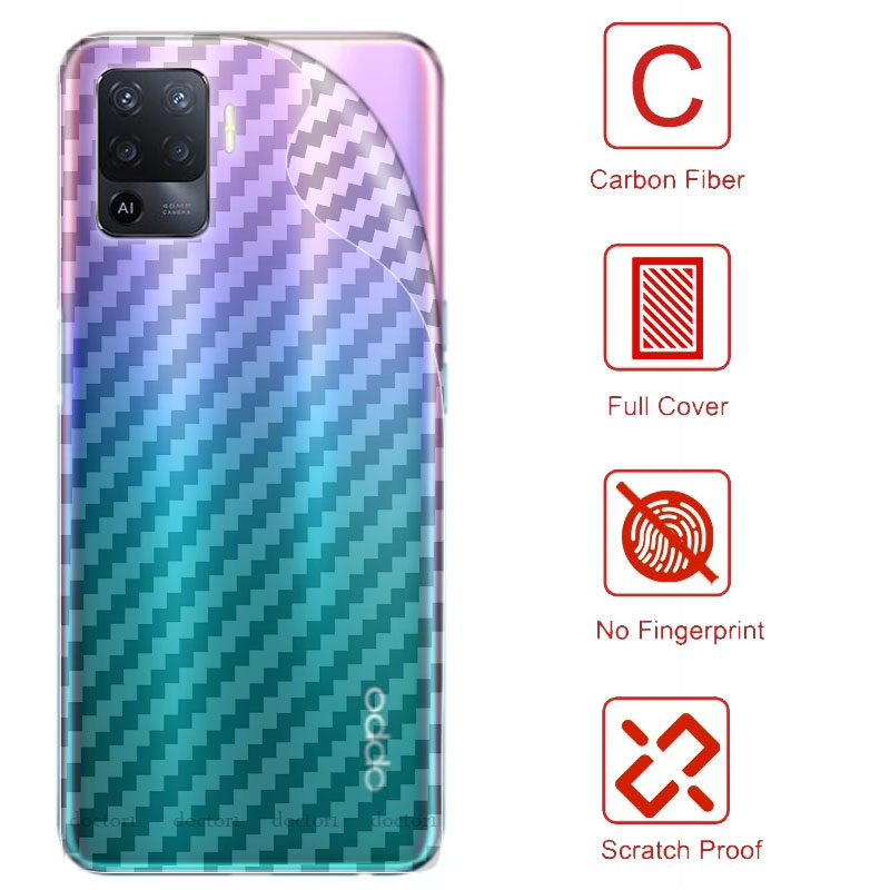 Miếng Dán Mặt Sau Điện Thoại Bằng Sợi Carbon 3d Cho  OPPO A76 A54 A94 A74 A91 A31 A16 A12 A92 A52 A53 A15s A15s A9 2020 A5s A3s 5G 4G 2026
