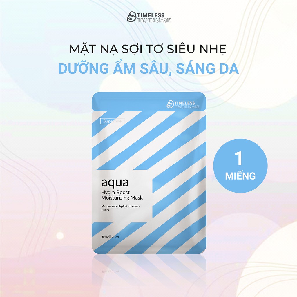 Ảnh Mặt nạ sợi tơ siêu nhẹ dưỡng ẩm sâu, sáng da Timeless Truth Mask - Aqua Hydra Boost (30ml x 1 miếng) 3