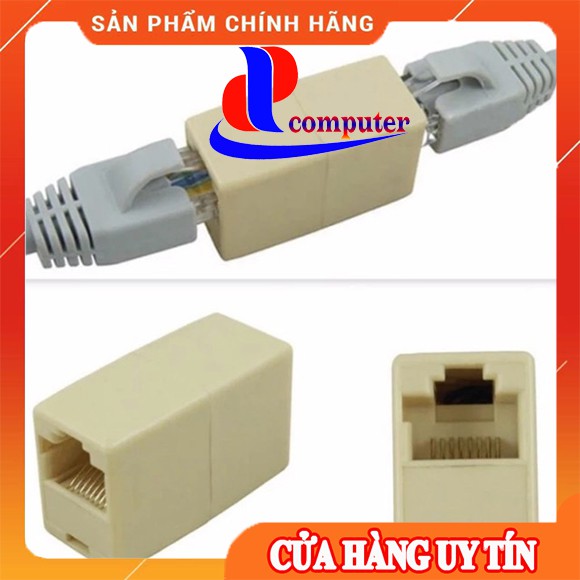 Đầu nối dây mạng RJ45 1-1 ( màu Trắng) - Khẩu nối dây mạng - Đầu nối ...