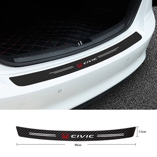 Miếng Dán Trang Trí Cửa Xe Hơi Honda civic Bằng Sợi carbon Chống Trầy Xước / Thấm Nước