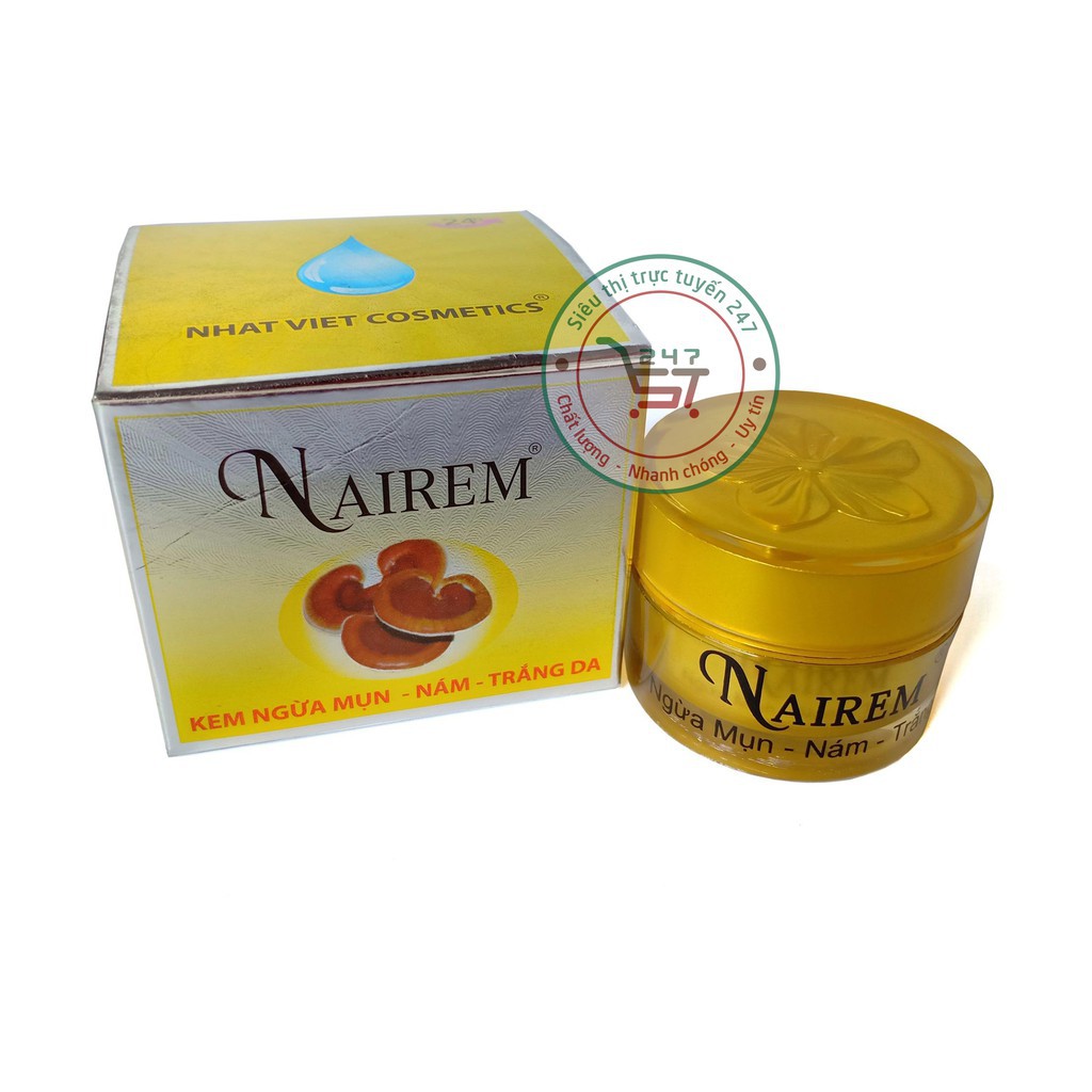 Kem Mụn Nám Trắng da Chống lão hóa Nhăn da Nairem 8g (Vàng)