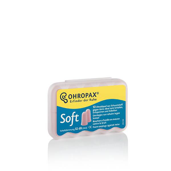 Ảnh Hộp 10 nút bịt tai chống ồn OHROPAX SOFT xuất xứ từ Đức (Siêu mềm mại) 2