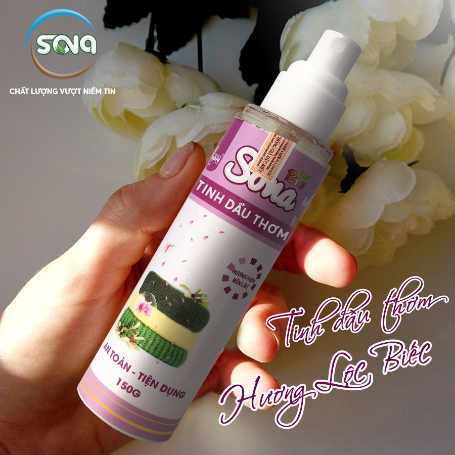 Xịt thơm quần áo xả vải khô hương nước hoa Sona 100ml/150ml lưu hương lâu 24h