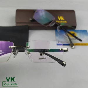 Gọng kính cận khoan không viền VK69