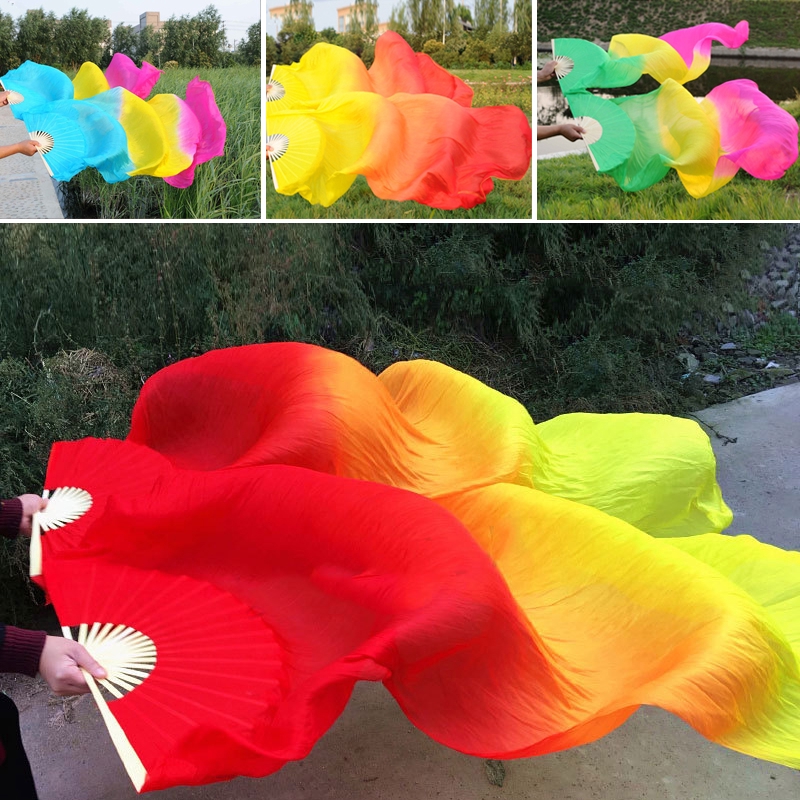 Quạt Tre Lụa Dài 1.5M Dùng Để Múa Bụng | Shopee Việt Nam