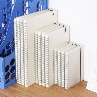 MUJI Sổ Tay PP Dạng Xoắn Khổ A6 / A5 / B5 Có Dây Nịt Dùng Cho Học Sinh / Văn Phòng