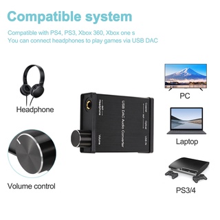 Bộ chuyển đổi tai nghe USB sang đồng trục S / PDIF quang 3,5mm / 6,3mm Bộ chuyển đổi âm thanh kỹ thuật số USB sang Analog cho XP