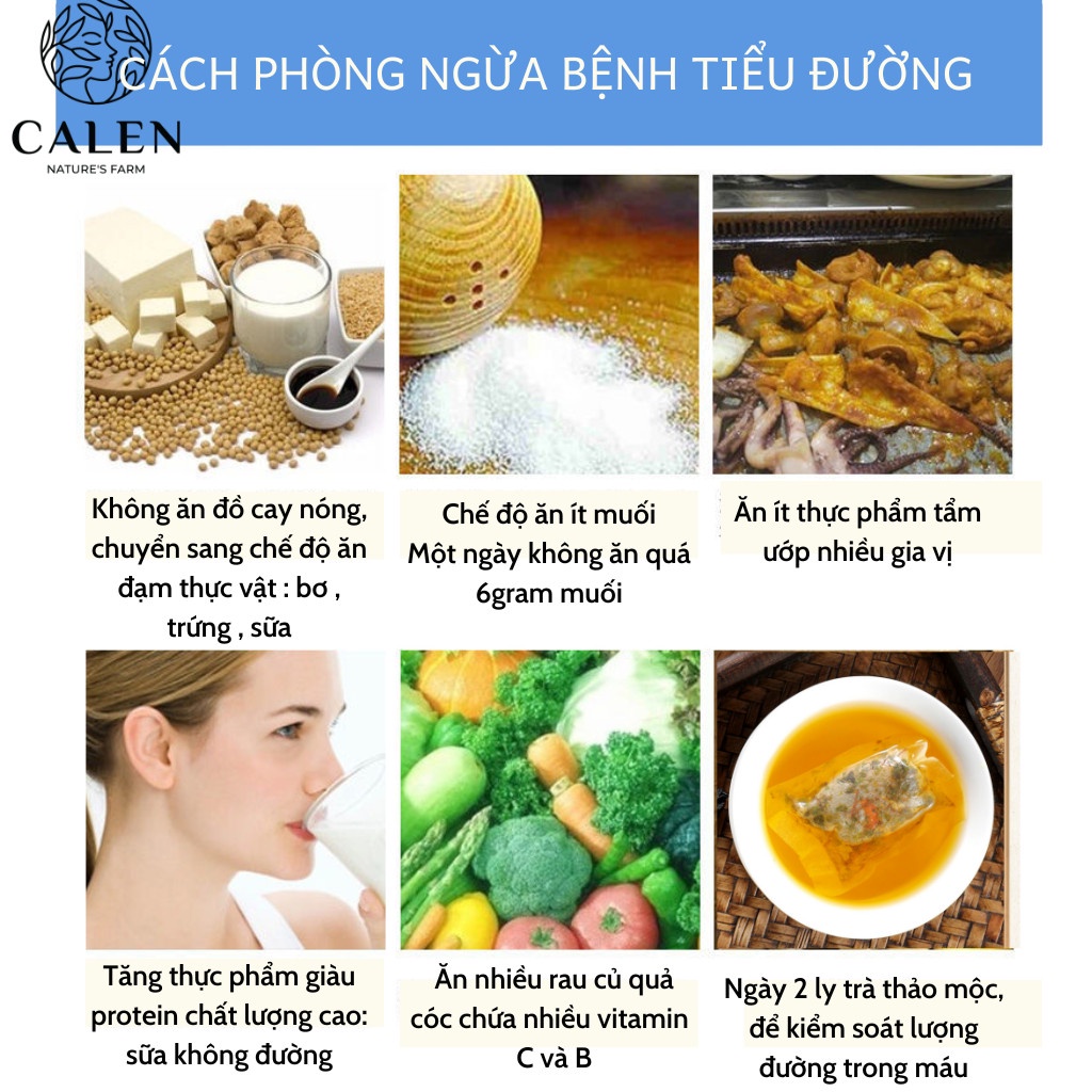 [Đưa về 6 chấm] Trà hỗ trợ tiểu đường Calen Nature Farm ổn định đường huyết HbA1c và ngăn ngừa biến chứng tiểu đường