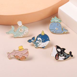 Ghim Cài Áo Hình Động Vật Biển / Phi Hành Gia / Cá Mập / Cá Voi / Cá Voi Bảo Vệ Hộ Mệnh Cho Bạn Bè 50 Kiểu