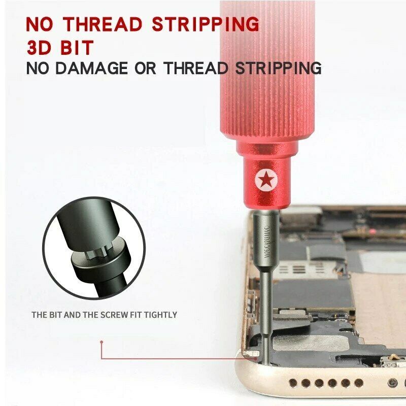 Cơ Khí 3D Mini Chính Xác Tua Vít 1.2 1.5 Phillips 0.6 Y-Type 0.8 Torx 2.5 Cross T2 Cho Công Cụ Sửa Chữa Điện Thoại Di Động