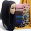 Jifang Chất Lượng Cao Nữ Trơn Bong Bóng Voan Hồi Giáo Hijabs Khăn Choàng Sáng Bóng Kim Cương Giả Bling Khăn Chắc Chắn Hồi Giáo Hijab Đầu Khăn WJ136
