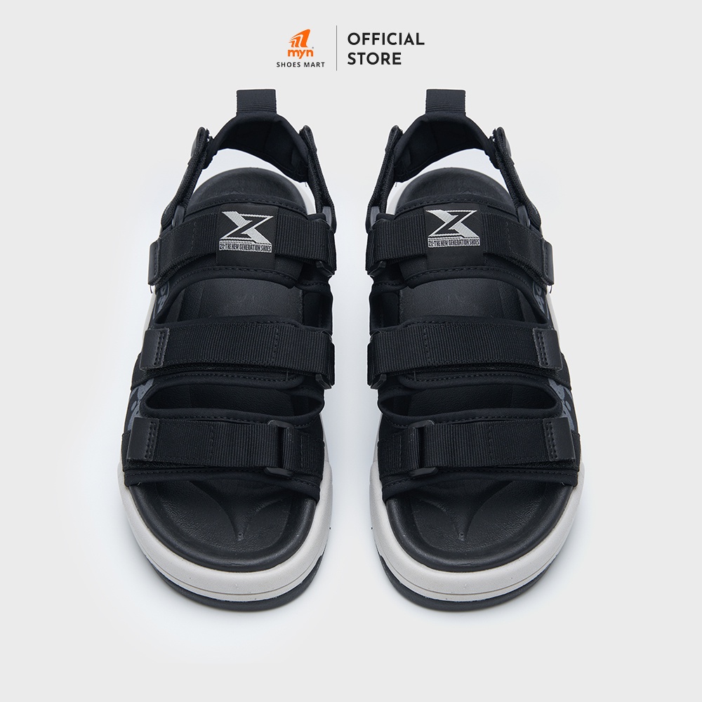 Mô tả Giày Sandal ZX Unisex Meta 3121 in Mascot Raccoon Black đế EVA Phylon 3.5cm chống trơn trượt - 3
